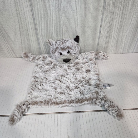 Demdaco Other - Giving Collection Demdaco Bear Brown White Rattle Baby Security Blanket Lovey